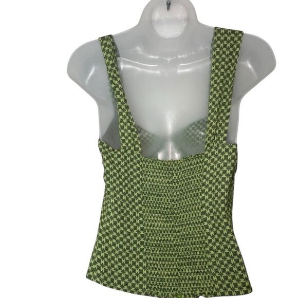 Reformation Hester Top Green Corset Style NWT Size 8 - Picture 2 of 5